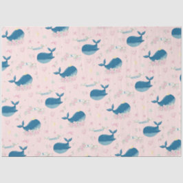 Papel De Seda Ballena Floral Personalizada Caprichosa