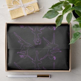 Papel De Seda Ballerina Outlines Black Tissue Paper