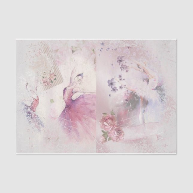 Papel De Seda Ballerina Romántica Serie 3 (Anverso)