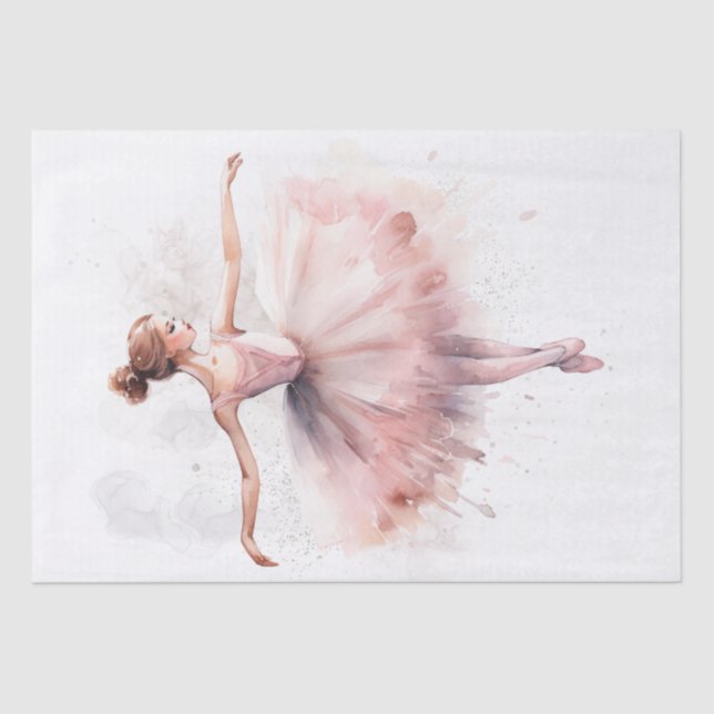 Papel De Seda Ballerina Watercolor (Anverso)