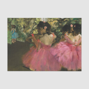 Papel De Seda Ballerinas en rosa de Edgar Degas    