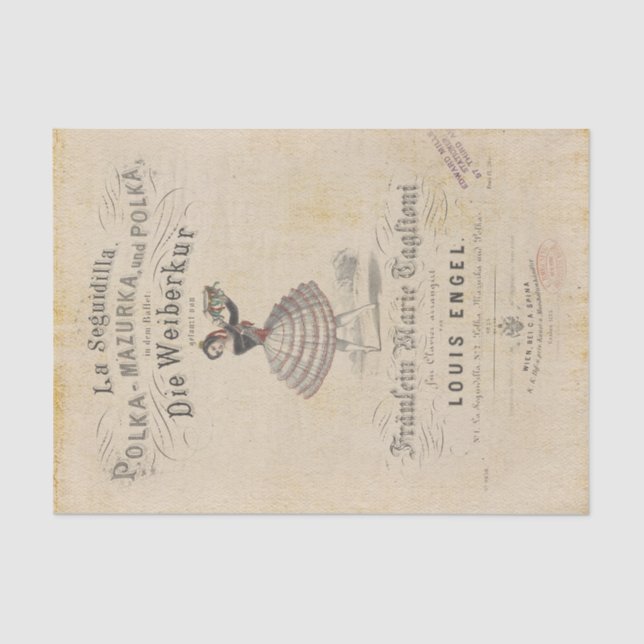 Papel De Seda Ballet Antiguo (Anverso)