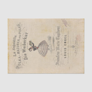 Papel De Seda Ballet antiguo de moda