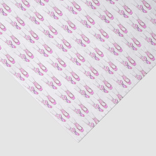 Papel De Seda Ballet Ballerina Rosada Caliente