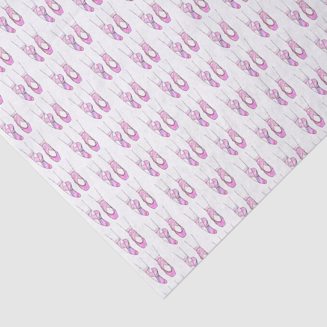 Papel De Seda Ballet Ballerina Rosada Caliente (Detalle)