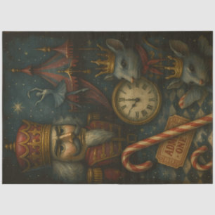 Papel De Seda Ballet de Cascanueces Oscuro Fantasía Navideña G