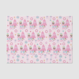 Papel De Seda Ballet de cazabotas para Navidades rosados