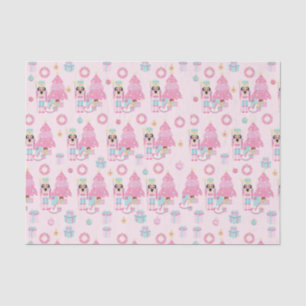 Papel De Seda Ballet de cazabotas para Navidades rosados