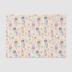 Papel De Seda Ballet de cazabotas para Navidades rosados