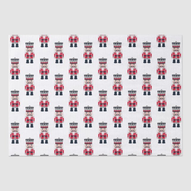Papel De Seda Ballet de petardo de Navidades negros rojos (Anverso)