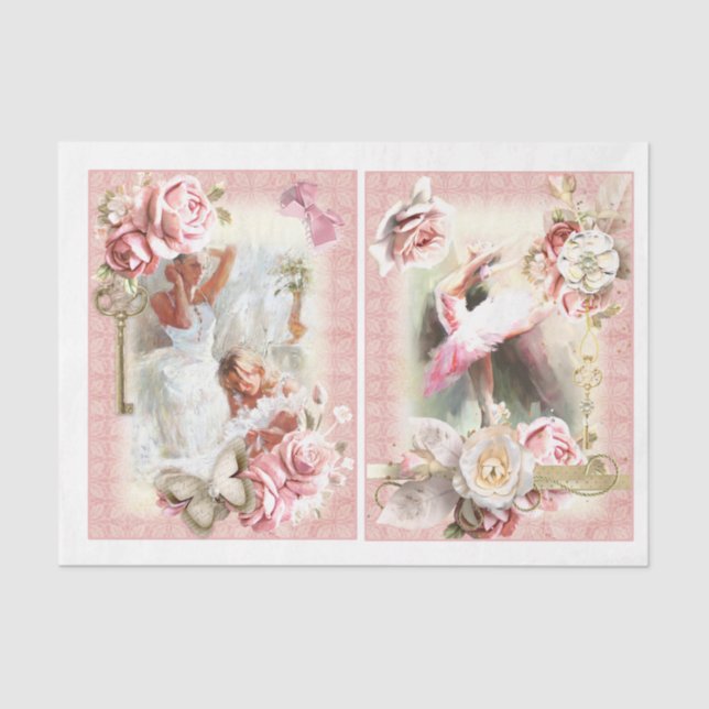 Papel De Seda Ballet Diseño Serie 1 (Anverso)