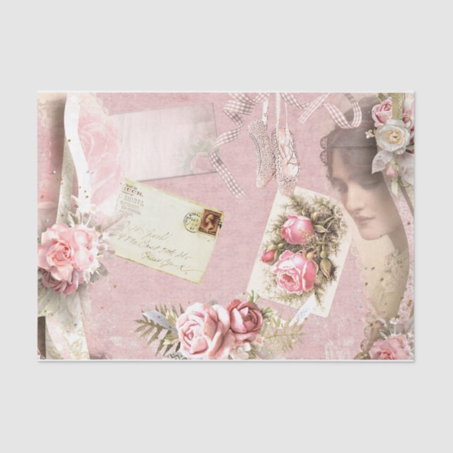 Papel De Seda Ballet Diseño Serie 7 (Anverso)