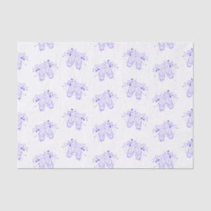 Papel De Seda Ballet Morado Cumpleaños Pointe Shoes