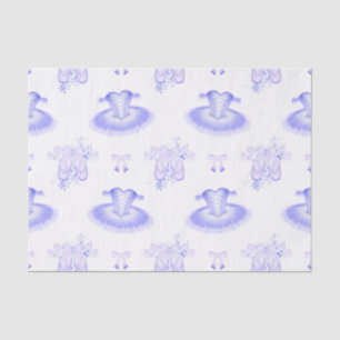 Papel De Seda Ballet Morado Cumpleaños Tutu y Pointe Shoes