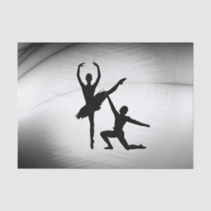 Papel De Seda Ballet Pareja Danza