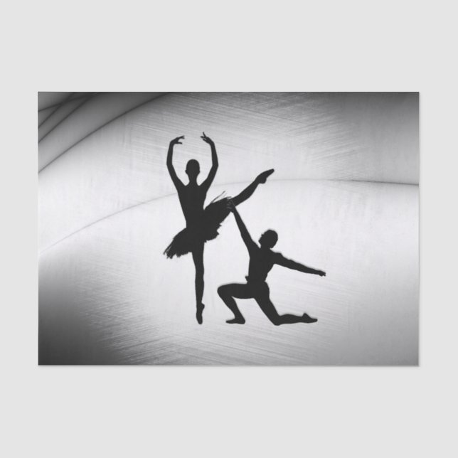 Papel De Seda Ballet Pareja Danza (Anverso)