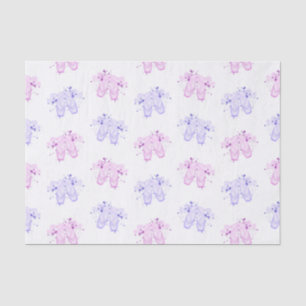 Papel De Seda Ballet rosa y morado Cumpleaños Pointe Shoes