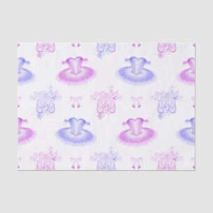Papel De Seda Ballet rosa y morado Cumpleaños Tutu y Zapatos Poi