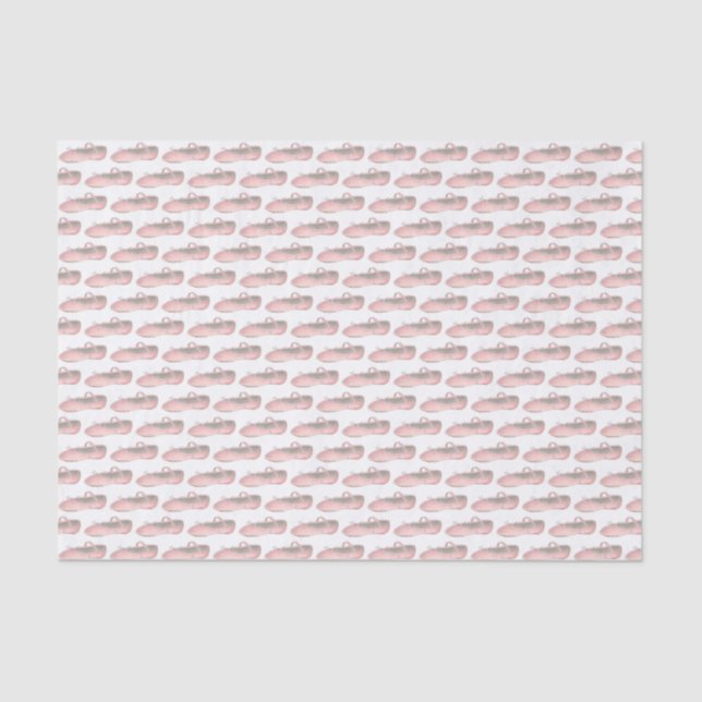 Papel De Seda Ballet rosa zapatilla zapatilla zapatilla bailarin (Anverso)