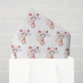 Papel De Seda Ballet Toe Shoes Art Dancer Patterna Rosa