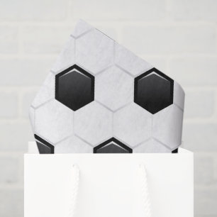 Papel De Seda Balón de Fútbol Negro Blanco Regalos Deportivos