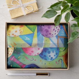 Papel De Seda Baloncesto con tema de cumpleaños