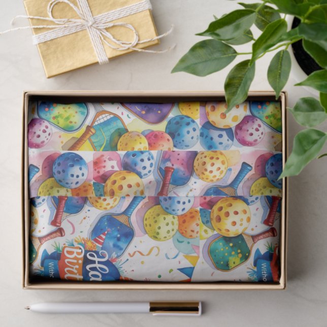 Papel De Seda Baloncesto con tema de cumpleaños (Regalo )