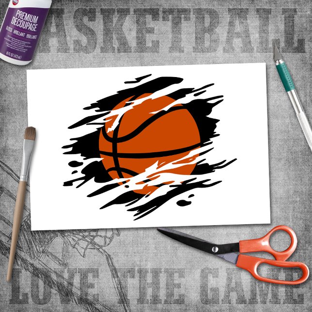 Papel De Seda Baloncesto triturado (Subido por el creador)