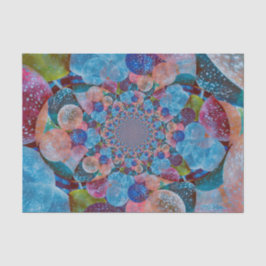 Papel De Seda Balones antiguos azules rosados pasteles abstracto