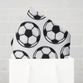 Papel De Seda Balones de Fútbol Blanco Negro Equipo Deportivo Cu
