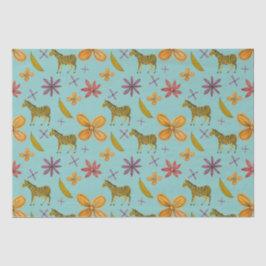 Papel De Seda Bananas y cebras