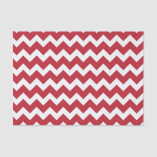 Papel De Seda Banda de Chevron roja y blanca