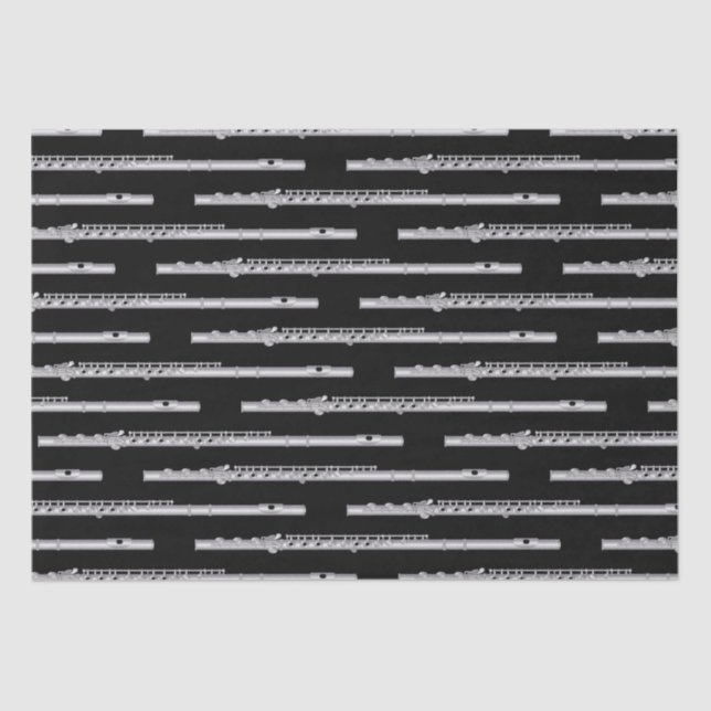 Papel De Seda Banda de profesores de música flautista (Anverso)