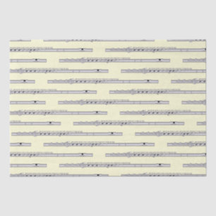 Papel De Seda Banda de profesores de música flautista