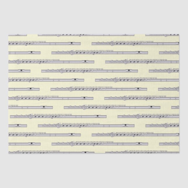 Papel De Seda Banda de profesores de música flautista (Anverso)