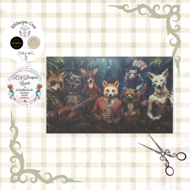 Papel De Seda Banda del Bosque Encantado Decoupage  (Subido por el creador)