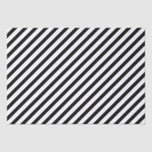 Papel De Seda Banda diagonal negra
