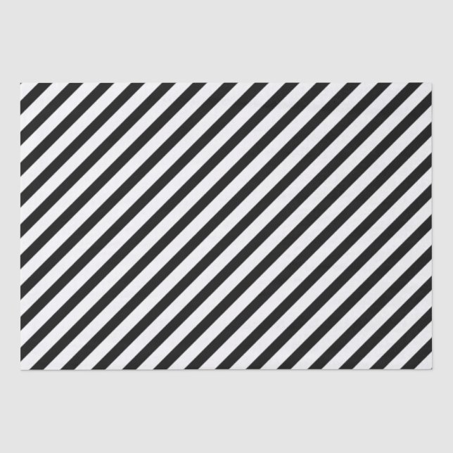 Papel De Seda Banda diagonal negra (Anverso)