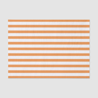 Papel De Seda Banda horizontal naranja y blanca