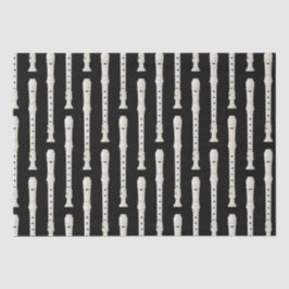 Papel De Seda Banda musical de profesor de música de grabador