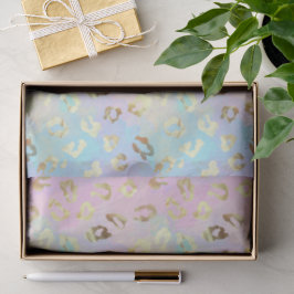 Papel De Seda Bandana de Cuero de Leopardo de Colores Pastel