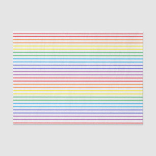 Papel De Seda Bandas arcoiris delineadas