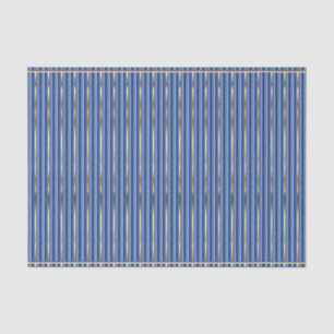 Papel De Seda Bandas azul y plateado