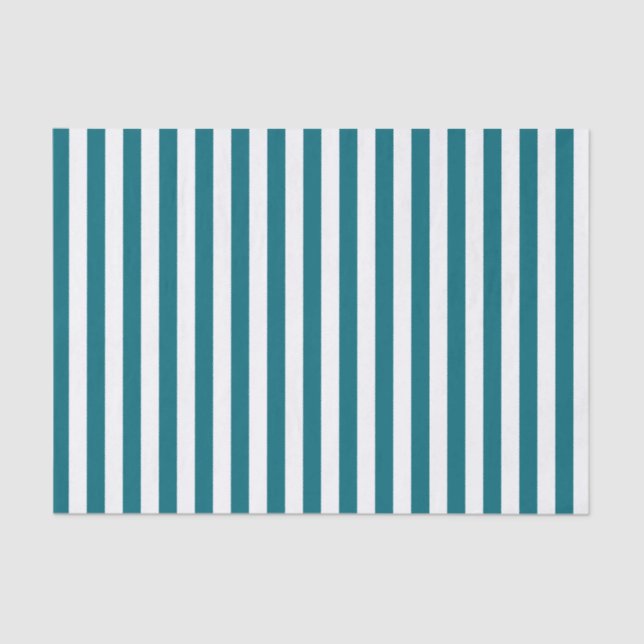 Papel De Seda Bandas azules blancas y Verde azuladas (Anverso)