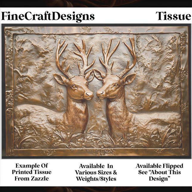 Papel De Seda Bandas de bronce Grabado en relieve rusas/Deer EH2 (Subido por el creador)