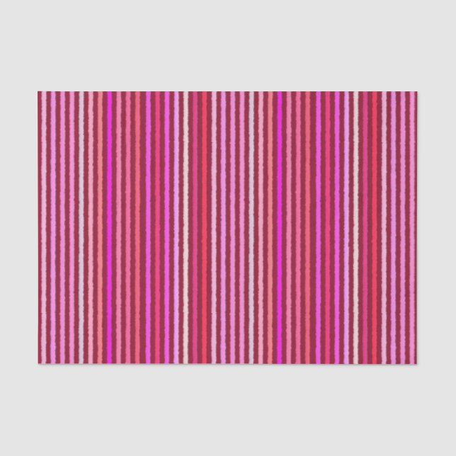 Papel De Seda Bandas de Chalk - Borgoña, Violeta, Rosa (Anverso)