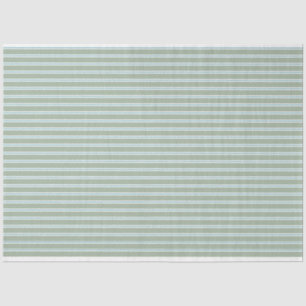 Papel De Seda Bandas de color verde sabio y turquesa