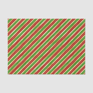 Papel De Seda Bandas de Navidades Rojo, Verde y Oro
