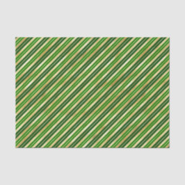 Papel De Seda Bandas de Navidades verdes y dorados