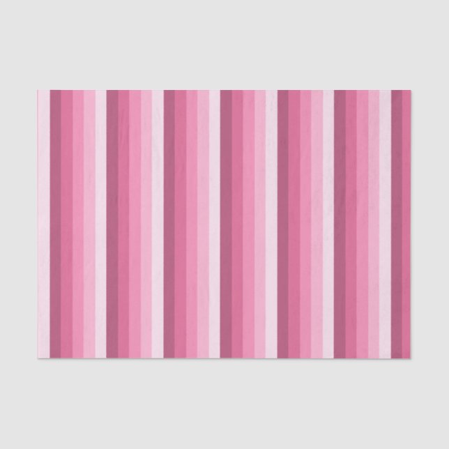 Papel De Seda Bandas de sombra rosadas (Anverso)